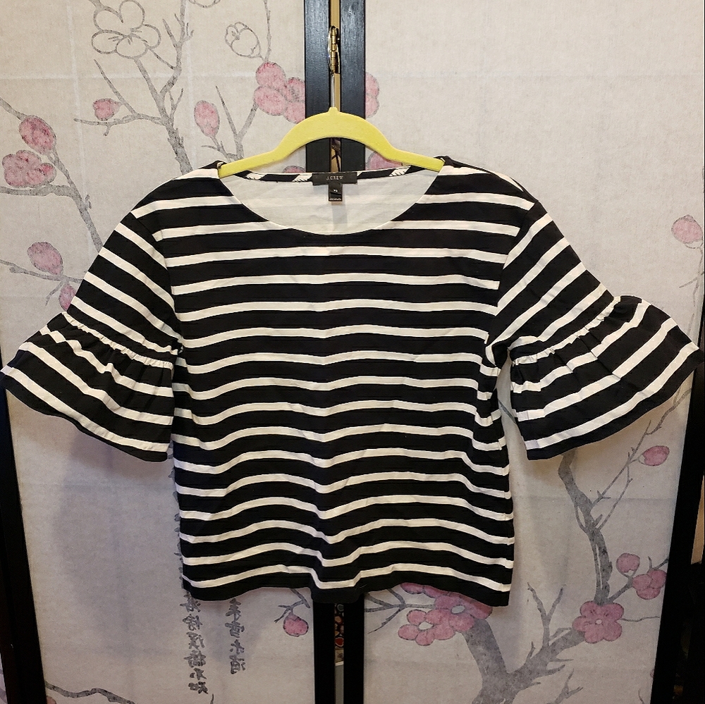 J. CREW Striped Blouse